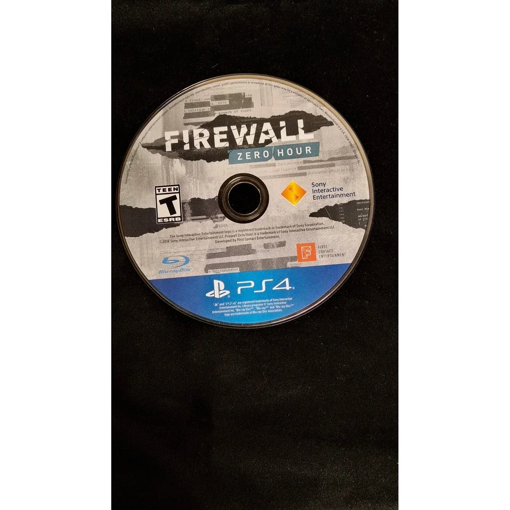 Firewall Zero Hour PS4 PlayStation 4VR Tactical Shooter Video GameDisc Only(ele)